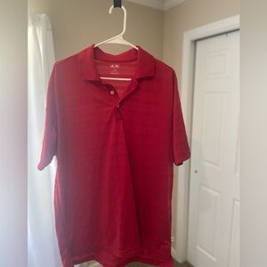 Red Adidas Golf Polo. Size M